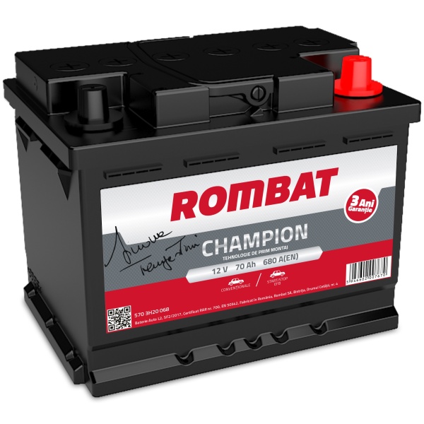 Baterie Rombat Champion Start-Stop EFB 70Ah 680A 5703J20068